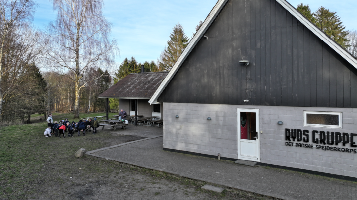 Topbilleder af hytten